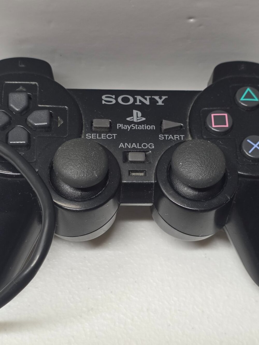 Sony PS2 BLACK Wired Controller OEM DualShock PlayStation 2 Tested & Working